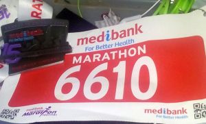 Last year's bib and medal, perhaps some motivation for this year?
